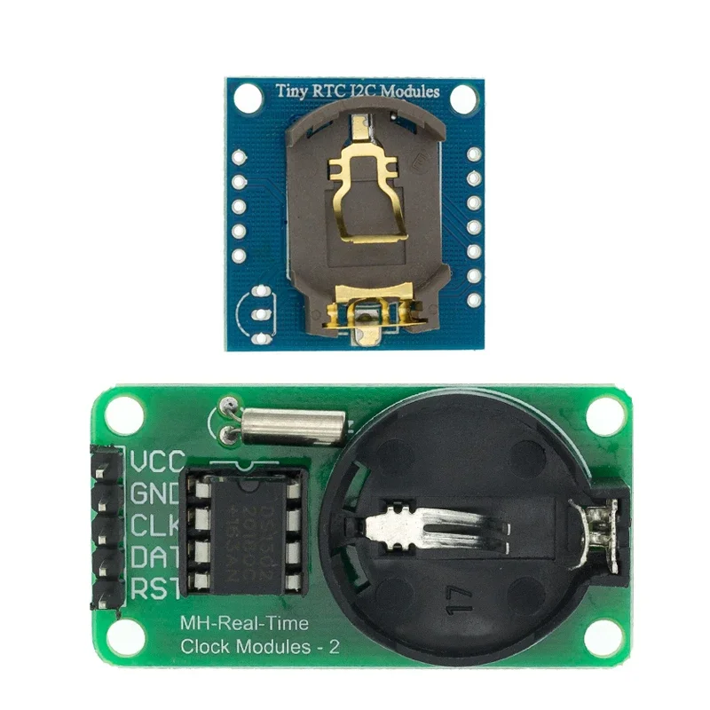 

100 шт., модуль часов в режиме реального времени DS1302, CR2032 I2C RTC DS1307 AT24C32, модуль часов в режиме реального времени для AVR ARM PIC без батареи