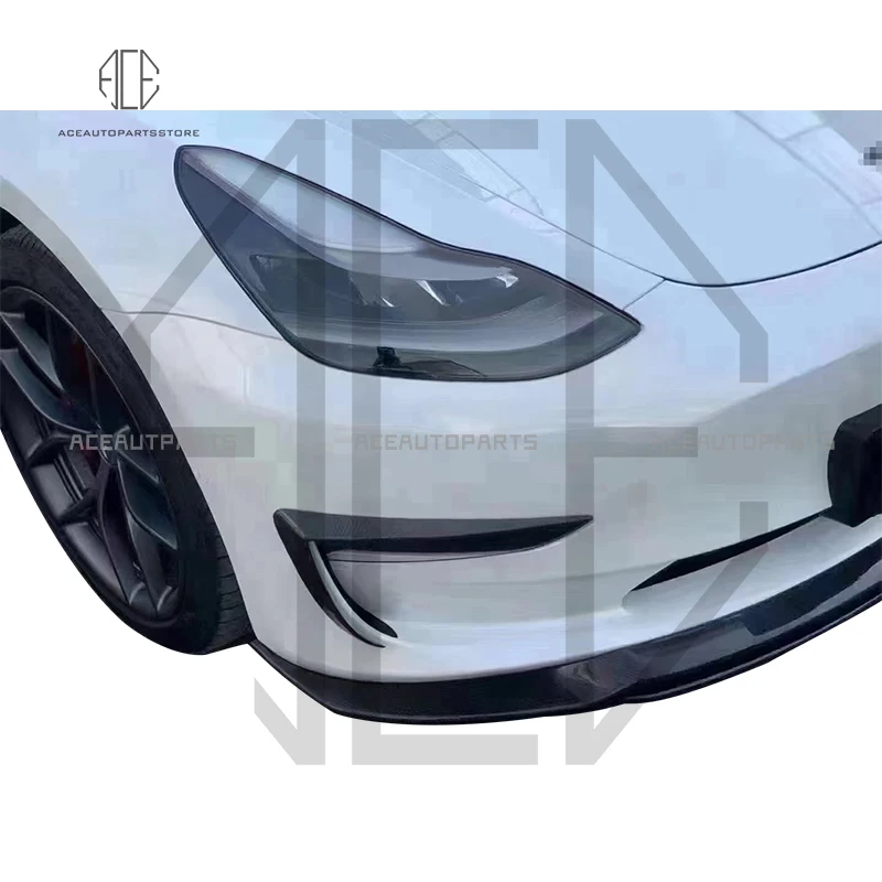 Передний бампер из углеродного волокна для Tesla Model 3 Sedan 4-дверный 2016-2020