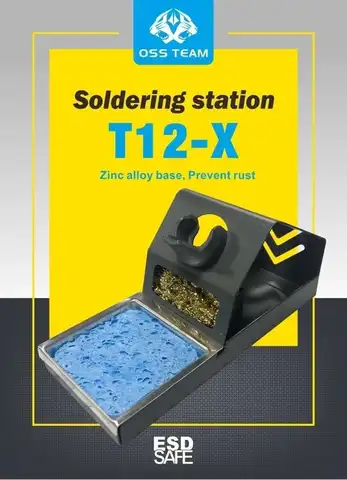 Паяльная станция OSS T12X 24 В, 5 А, 72 Вт, мощность 5S, нагревание 6S, расплавленная банка с наконечниками T12 для ремонта печатных плат, инструменты для ремонта сварки телефонной платы
