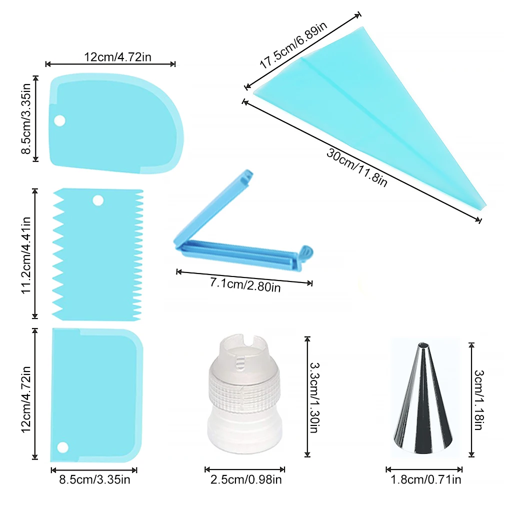 

Набор для украшения тортов, многоразовый портативный прибор для украшения тортов