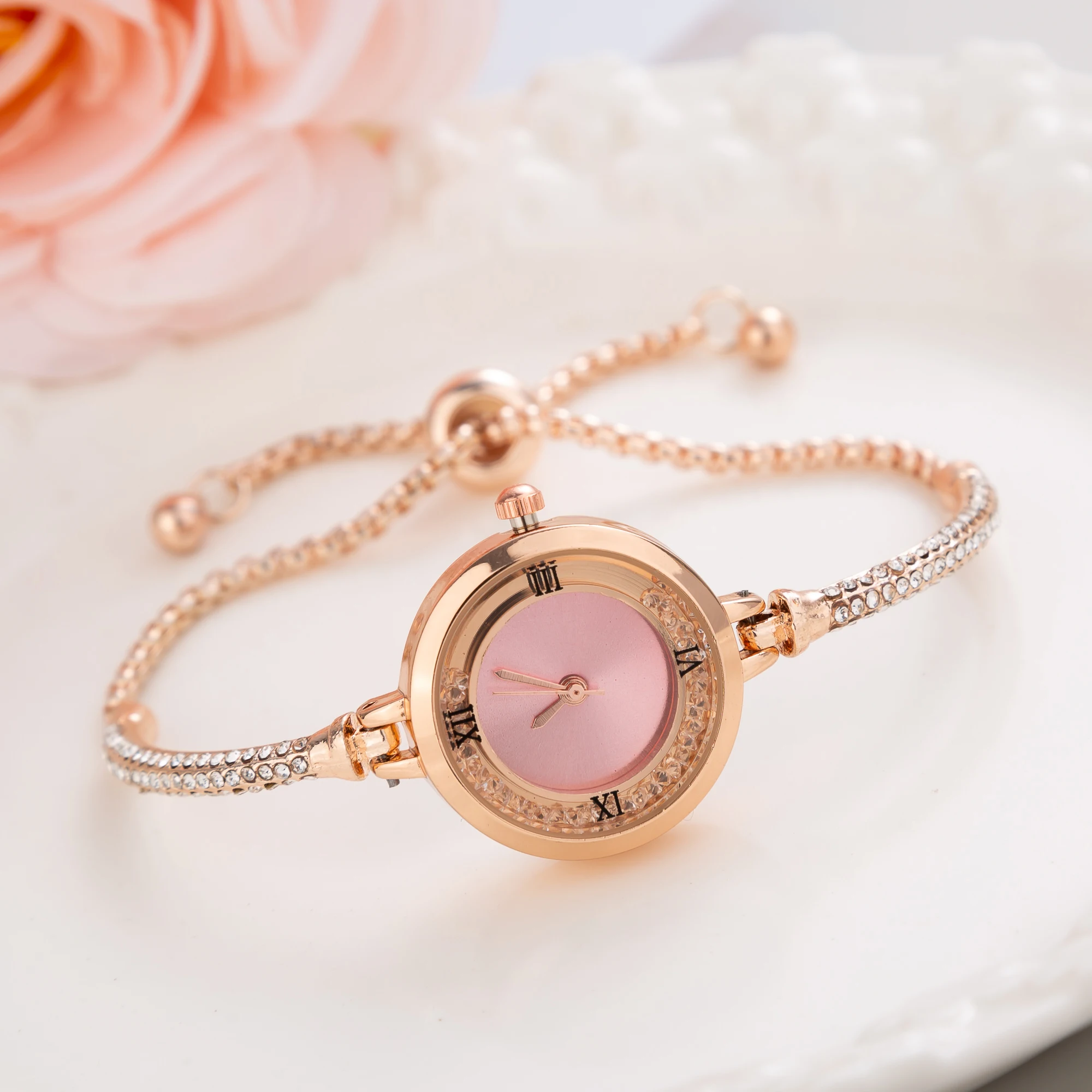 2023 New Luxury Brands Women Stainless Steel Bracelet Watch Girls Clock Wristwatches Fashion Casual Quartz Watchts for Womens