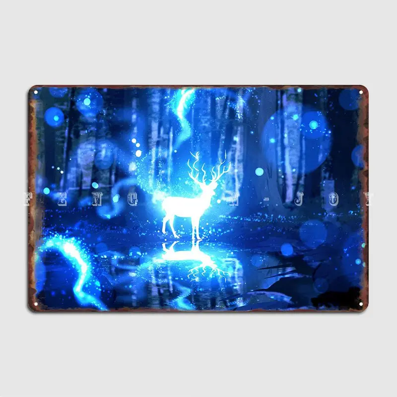 

Deer Poster Metal Plaque Plaques Wall Cave Home Funny Tin Sign Poster