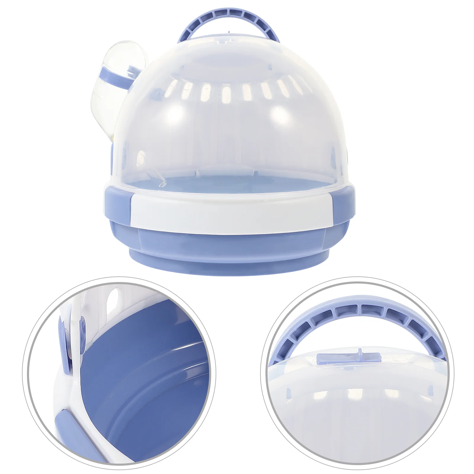 

Hamster Carrier Cage Case Travel Carry Portable Animal Rat Breathable Pets Bottle Water Critter Hut Pet Outdoor Carrying Box