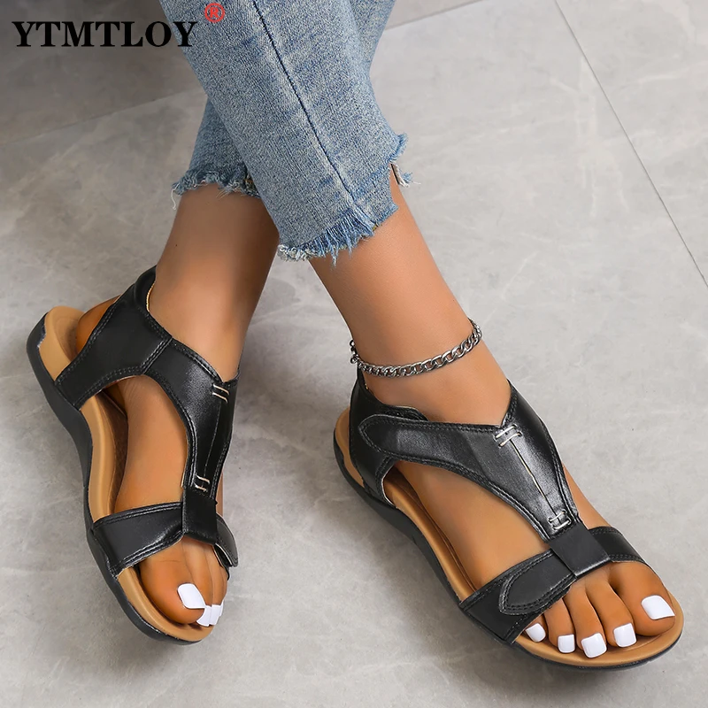 

HOT Casual Shoes Summer 2022 New Fashion Comfort Lightweight Closed Toe Beach Sandals Plus Size 43 Wedge Sandals for Women