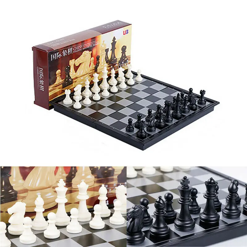 

Magnetic Travel game Chess Set Wegiel European Professional Tournament Chess Set Folding Chess Backgammon