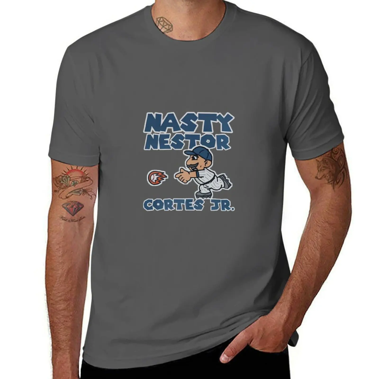 Фото Футболка Nasty Nestor, незаменимая футболка, мужские футболки, высококачественные люксовые брендовые забавные футболки, хлопковая футболка №1