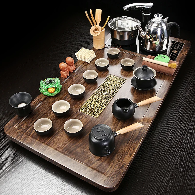 

Decorative Tea Tray Provide Luxurious Board Living Room Buffet Presentation Kitchen Wooden Tray Serving Plateau Bois Teaware