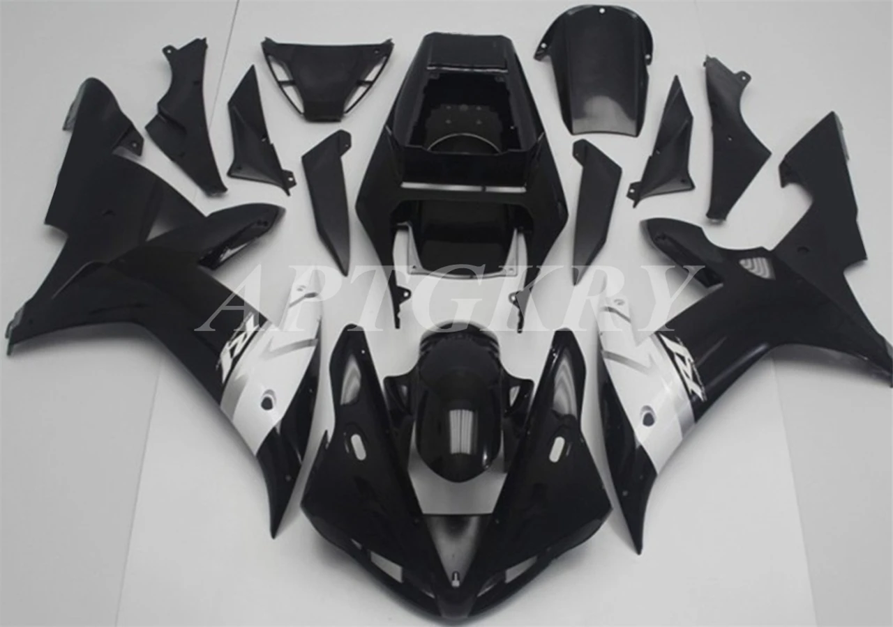 

New ABS Plastic Shell Motorcycle Fairing kit Fit For YAMAHA YZF R1 2002 2003 YZF-R1 YZF 1000R Bodywork set Custom Black White