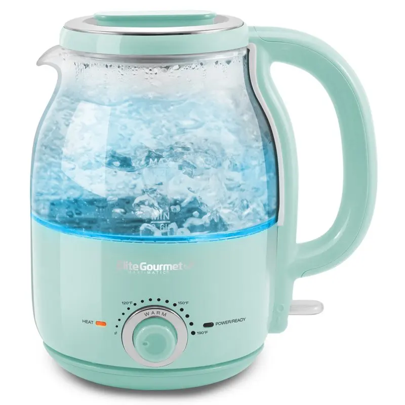 

Adjustable Temperature Honeypot Glass Kettle with Keep Warm, Mint Portable kettle Hervidor de agua electrico envio gratis Tea k
