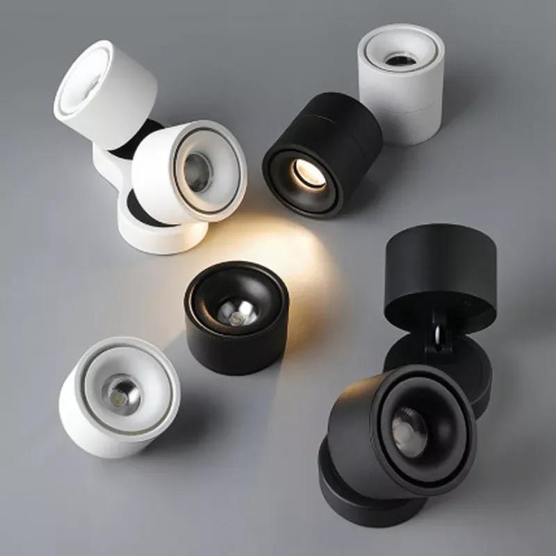 

NEW Dimmable COB LED Downlights Surface Mounted LED Ceiling Lamps 7W/9W/10W/16W/24W/32W Foldable And 360° Rotatable Spot lights