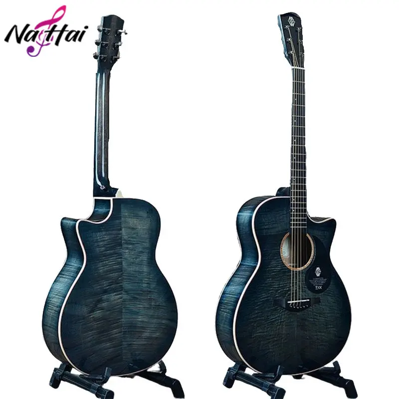 

40 Inch Plywood Hollow Body Folk Guitar Soloking Six String Guitar Acoust Vintage Aldult Beginner Guitarra Instrument Music