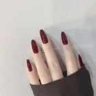 Искусственные ногти красная балерина, 24 шт., накладные ногти, накладные ногти, гроб