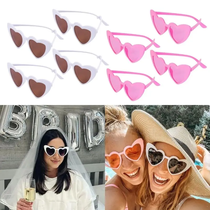

Bride to Be Sunglasses Bachelorette Party Wedding Decoration Heart shaped Sunglasses beach Wedding Hen Party Bridal Shower Gifts