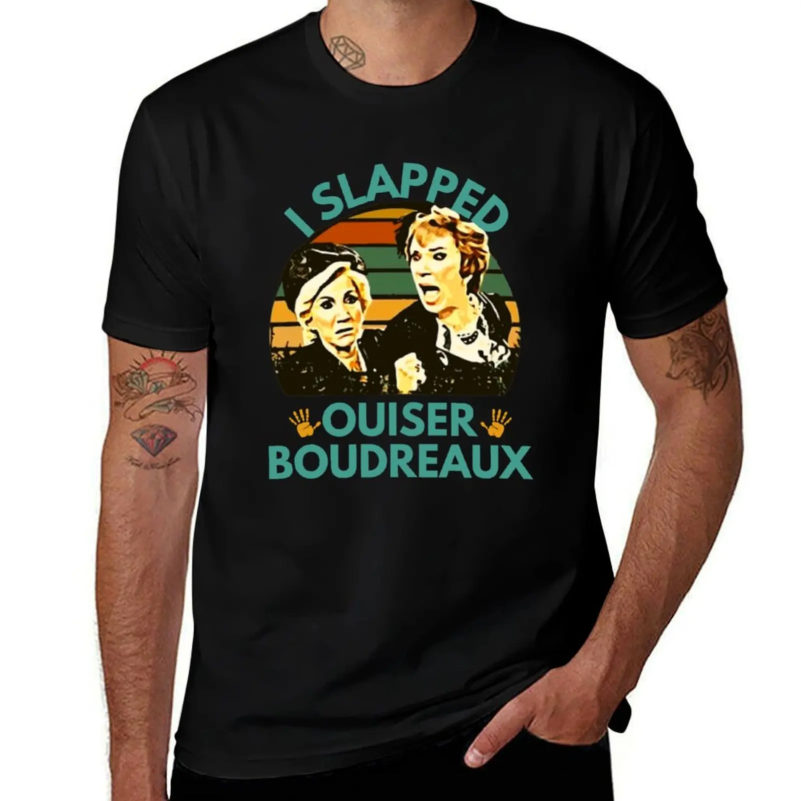 Фото Футболка Steel Magnolias I Slapped Ouiser Boudreaux - забавная футболка с надписью I Slapped Ouiser Boudreaux, базовая однотонная футболка для повседневного использования. №1