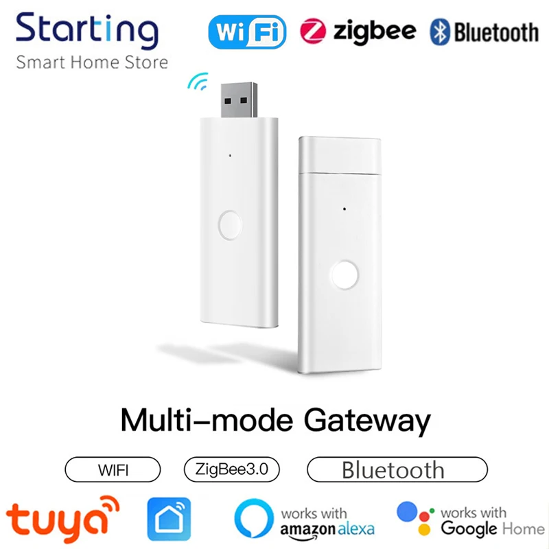 

Умный USB-шлюз Tuya, многорежимный шлюз ZigBee + WIF + Bluetooth, беспроводной хаб-шлюз, мост Smart Life, управление через приложение, беспроводной шлюз USB