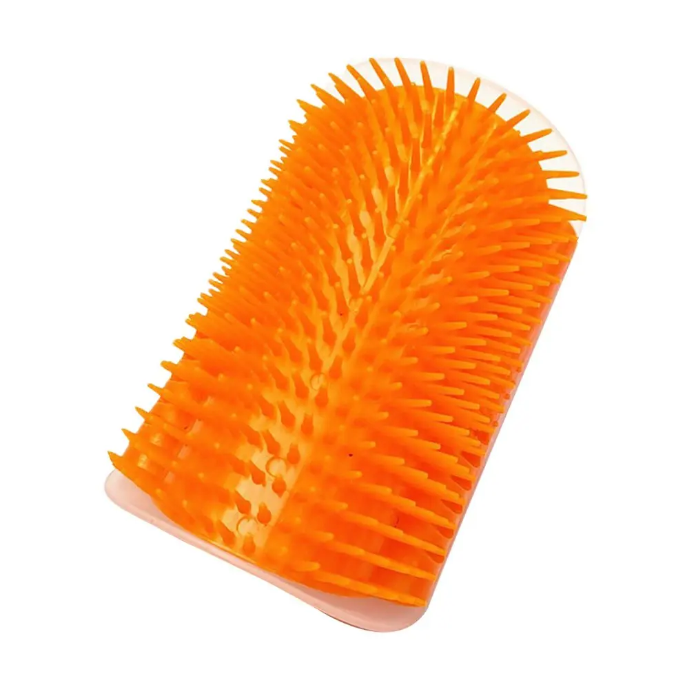 

Pet Products For Cats Brush Corner Cat Massage Self Groomer Comb Brush With Catnip Cat rubs the face a tickling comb