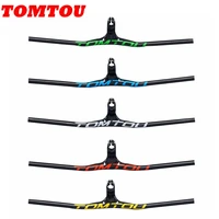 tomtou carbon fiber mtb bicycle riser swallow shaped integrated handlebar with stem for fork diameter 28 6mm