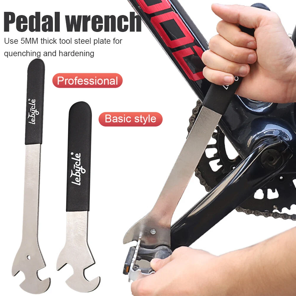 

New Bicycle Pedal Wrench Extra Long Handle Sturdy Durable Cycling Pedal Spanner Install Repair Pedal Wrench For MTB Road Bike