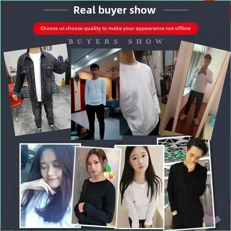 Футболка мужская хлопковая базовая с длинным рукавом универсальная модная