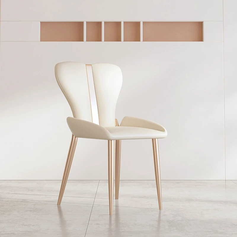 

Accent Salon Party Dining Chair White Cafe Luxury Vanity Cute Relax Dinning Chair Events Mobile Chaise Design Kitchen Furniture