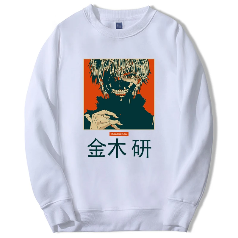 

2023 Hot Japanese Anime Tokyo Ghoul Cool Hoodies Mens Fashion Autumn Graphic Sweatshirts Casual Round Neck New Clothes Pullover