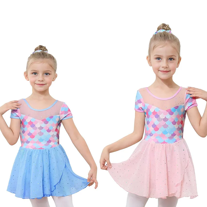 Балетные платья для девочек Балетное платье трико Блестящее танцевальное детей