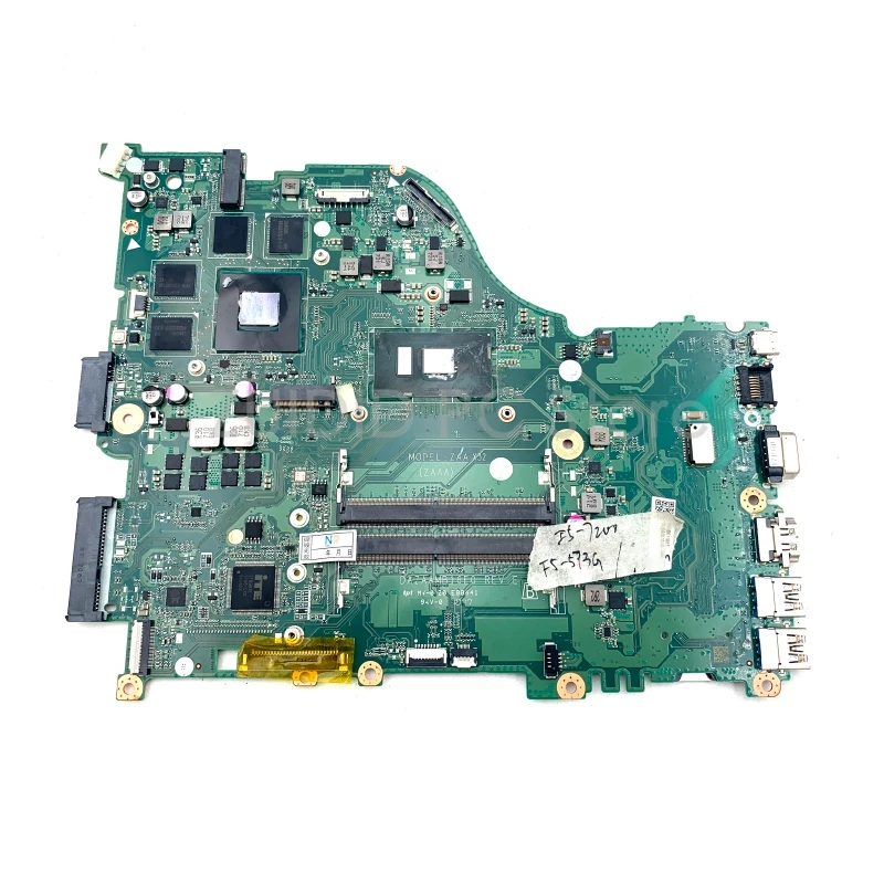 

DAZAAMB16E0 For Acer Aspire E5-575 E5-575G I3 I5 I7 6th 7th Gen CPU 940MX GPU DDR4 Laptop Motherboard Mainboard