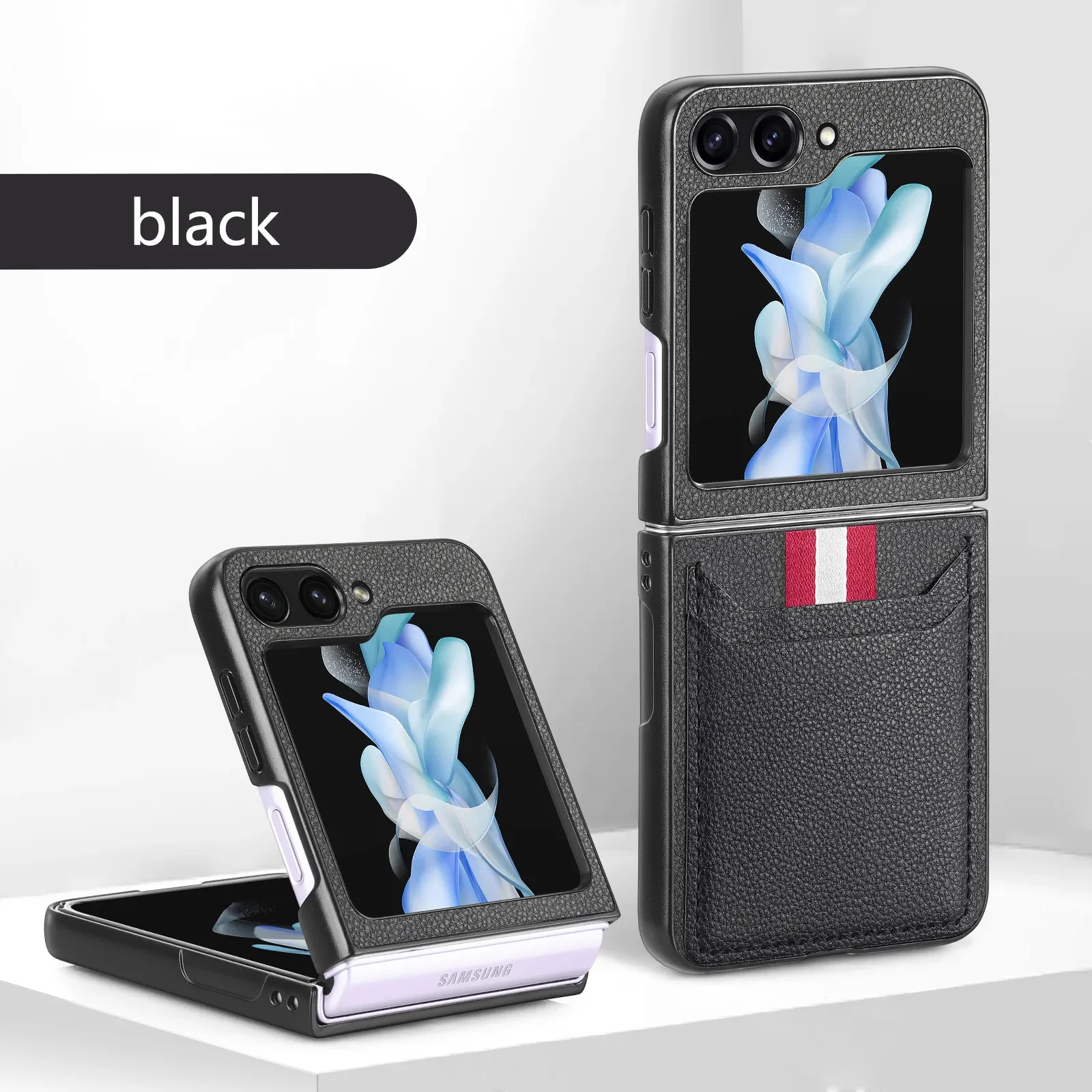 Складной кожаный чехол-бумажник для Samsung Galaxy Z Flip6 флип-чехол телефона 6 дюймов