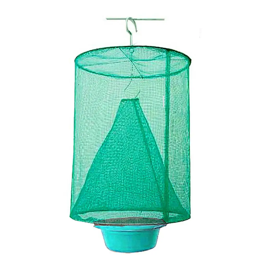 

Environmental Pest Control Reusable Hanging Fly Catcher Killer Flies Flytrap Cage Net Trap Garden Home Yard Supplies