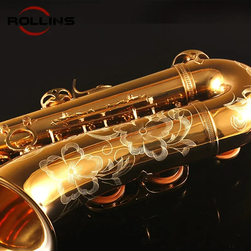 Музыкальные инструменты High F # Тенор-саксофон Bb Key Golden Lacquer RST-9902