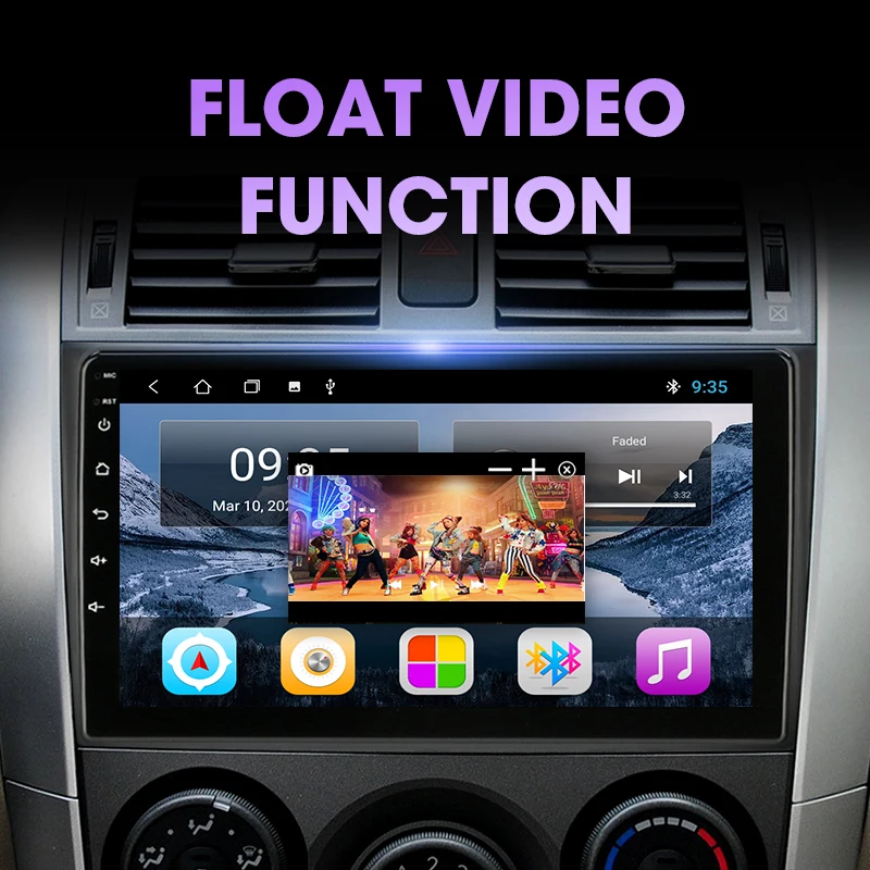 jmcq android 10 0 2gb32gb carplay car radio multimidia video player gps for toyota corolla e140 e150 2006 2012 2013 2 din free global shipping
