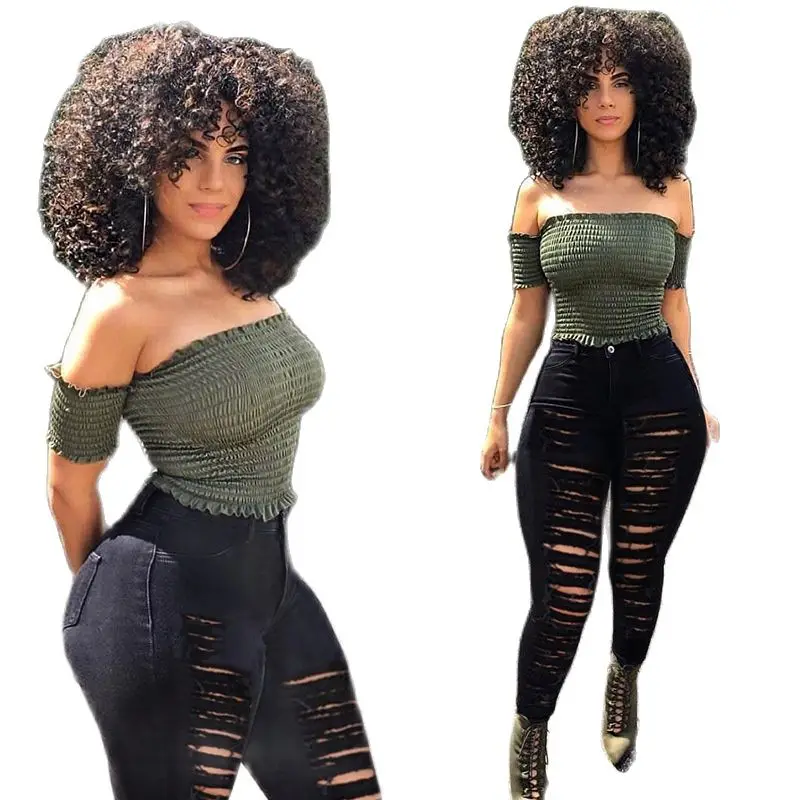 

Женские рваные джинсы с завышенной талией, черные и белые брюки-карандаш из потертого денима, 2023