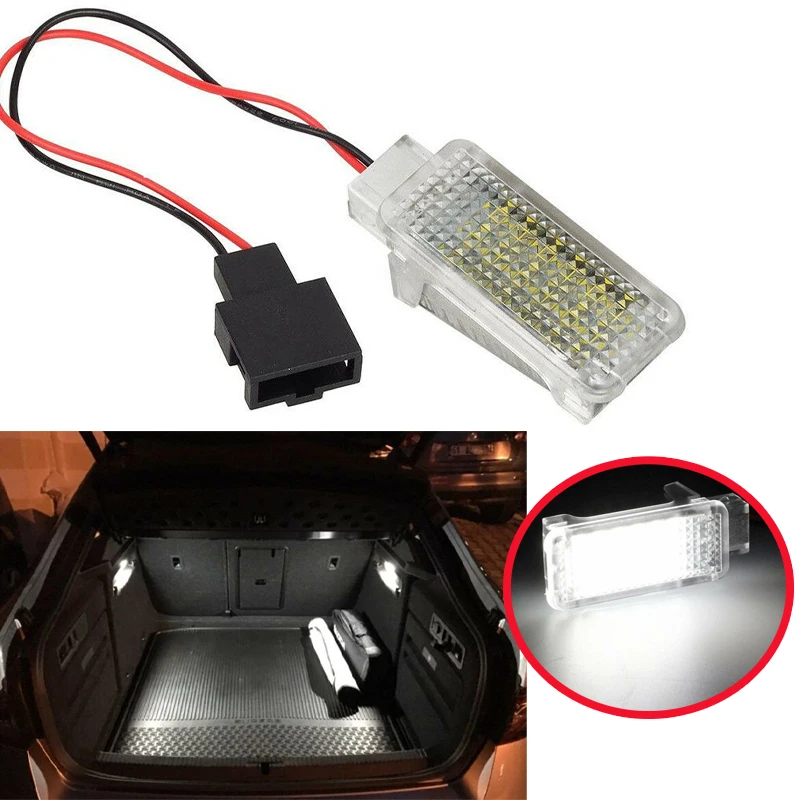 

1x LED Super Bright White Luggage Compartment Trunk Cargo Area Error Free 6000K LED Boot Light Module ​For SEAT Leon Mk3 5F