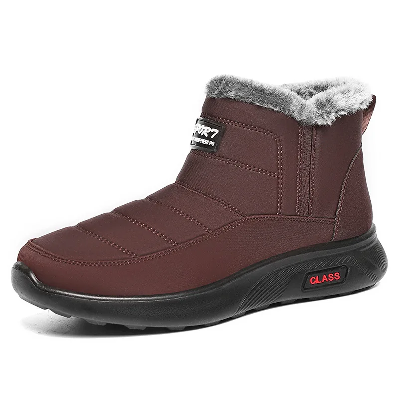 Хлопковая обувь мужские зимние модные хлопковые ботинки утепленная бархатная