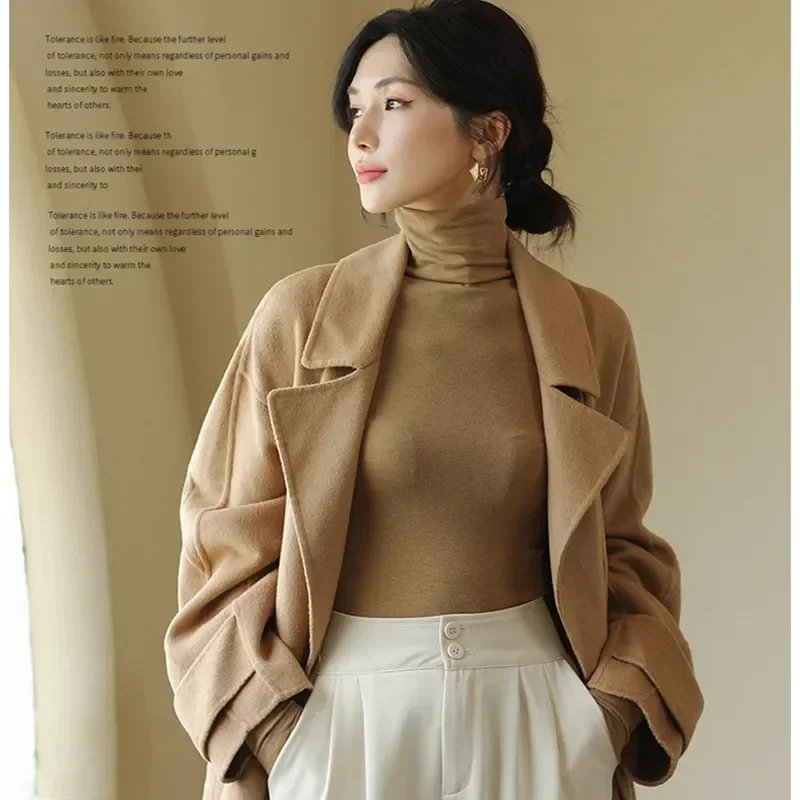 

Winter Underwear Turtleneck Autumn Long Fashion Traceless Undershirt Fast Top Warm Hot And Thermal Women Sleeve