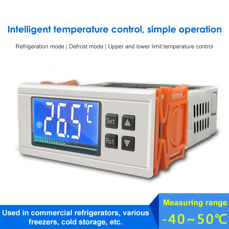 

STC-8080A+ Refrigerator Thermostat Temperature Controller Refrigeration Automatic Defrost Timer Intelligent Single Probe