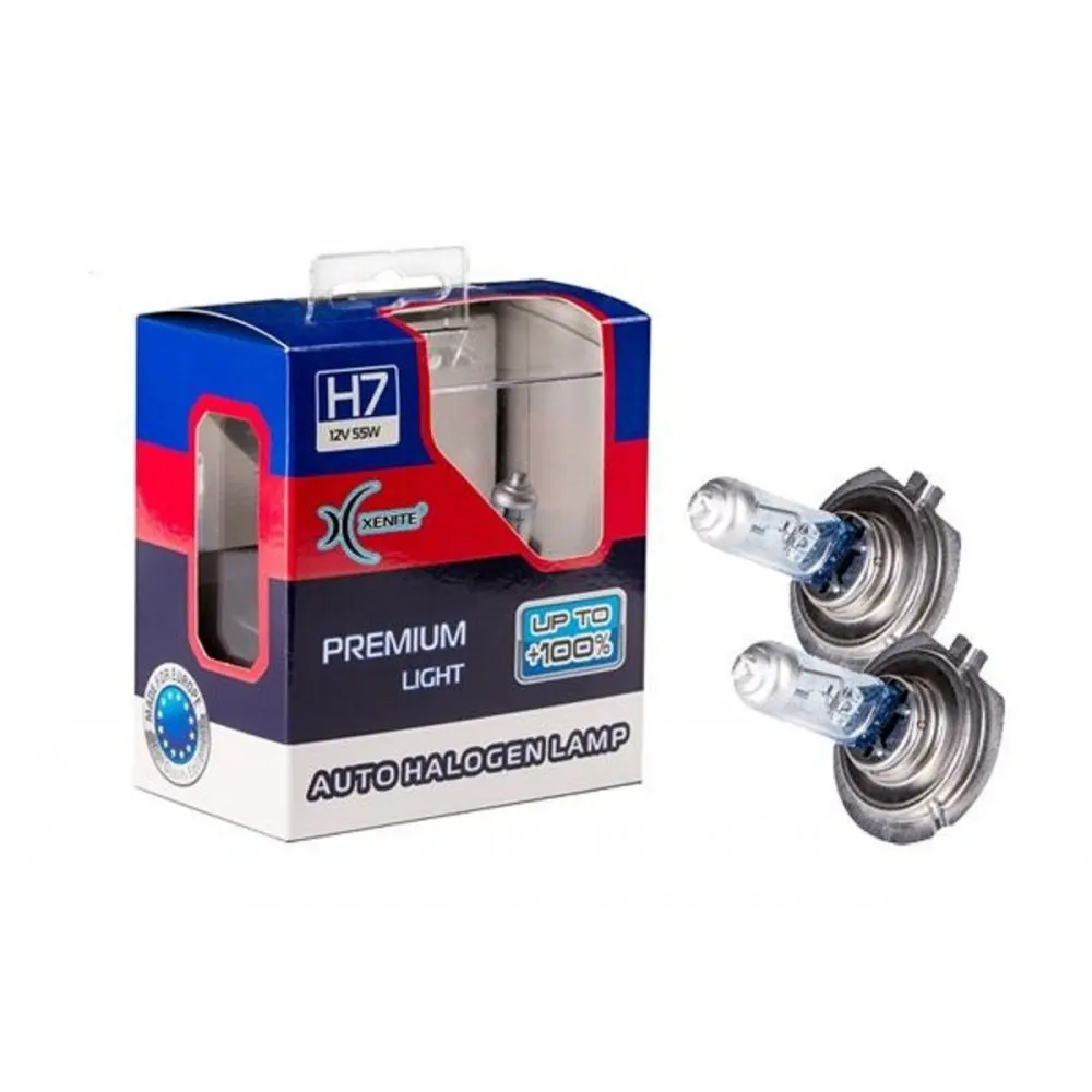 XENITE H7 PREMIUM (Яркость +100) (PX26d) (12V) Упаковка 2 шт. (1007120)|Лампы для автомобильных фар