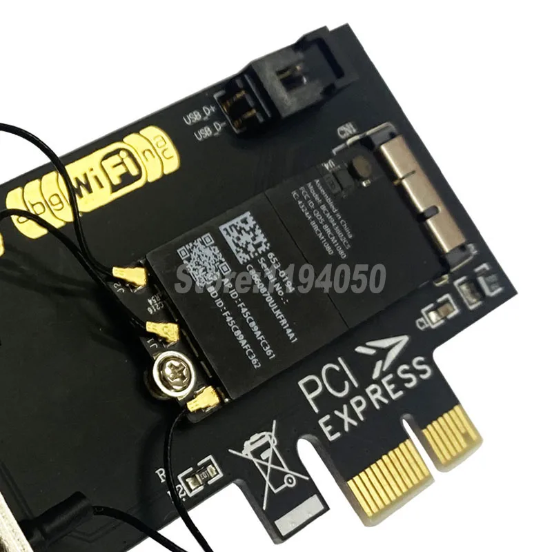 BCM943602CS настольная Двухдиапазонная 802 11 AC PCI-E Wi-Fi Bluetooth 4 0 WLAN карта