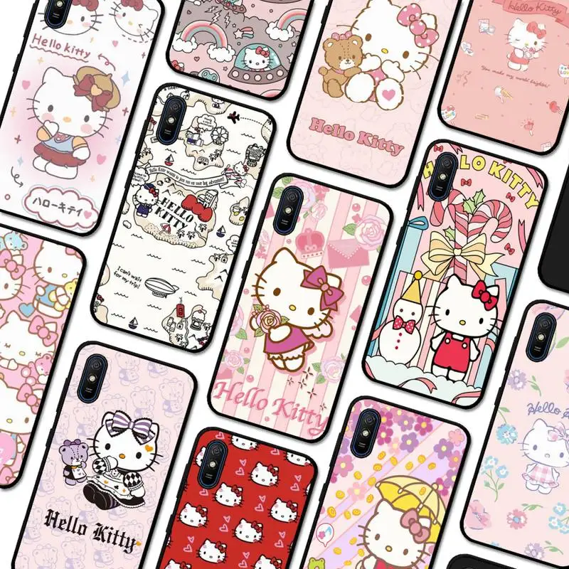 

Hello Kitty Cartoon Phone Case for Redmi 5 6 7 8 9 A 5plus K20 4X S2 GO 6 K30 pro