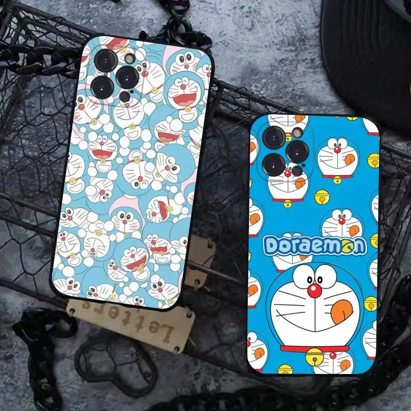 

Cartoon Doraemon Phone Case Silicone Soft for iphone 14 13 12 11 Pro Mini XS MAX 8 7 6 Plus X XS XR Cover