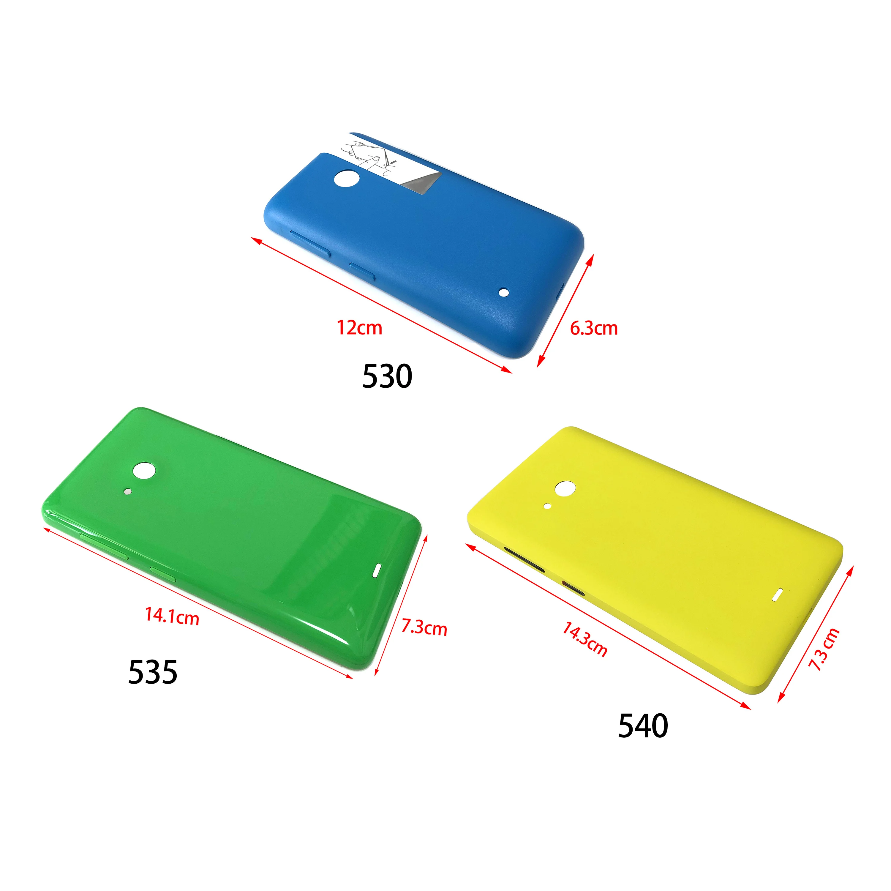 

Back Cover For Nokia Lumia 530 535 540 Battery Case Batteries Door Housing Rear Case Phone Phone Repair Part