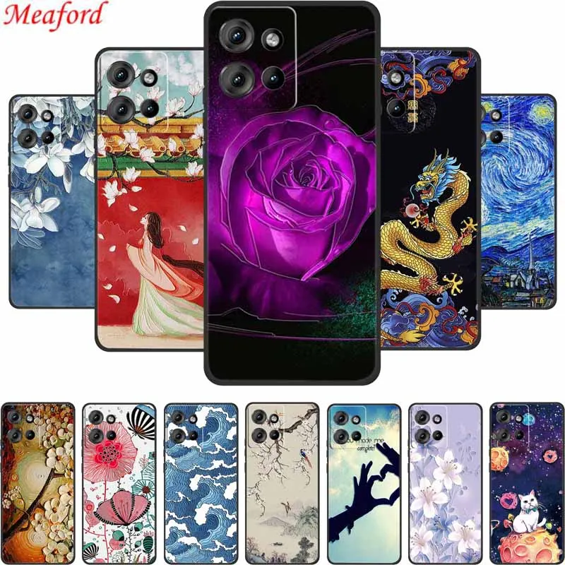 Чехол с 3D тиснением для Motorola ThinkPhone 25 чехол телефона рельефными цветами