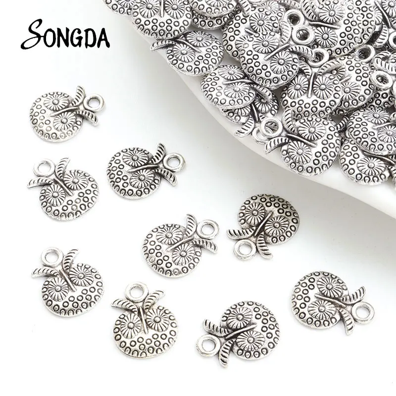 

20pcs 17x13mm Vintage Owl Head Alloy Charms Antique Silver Color Animal Metal Pendants DIY Bracelet Nekclace Jewelry Making Gift