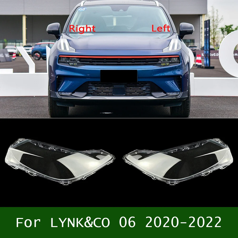 Для LYNK &amp CO 06 2020-2022 Penutup Lampu Depan Na (12) C.! Lensa Plexiglass Ganti Asli