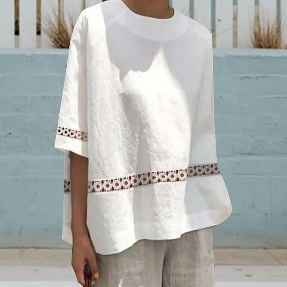 

Пуловер, топы, тонкая рубашка, топ, кружевная прошивка, однотонная туника, топы, женская одежда