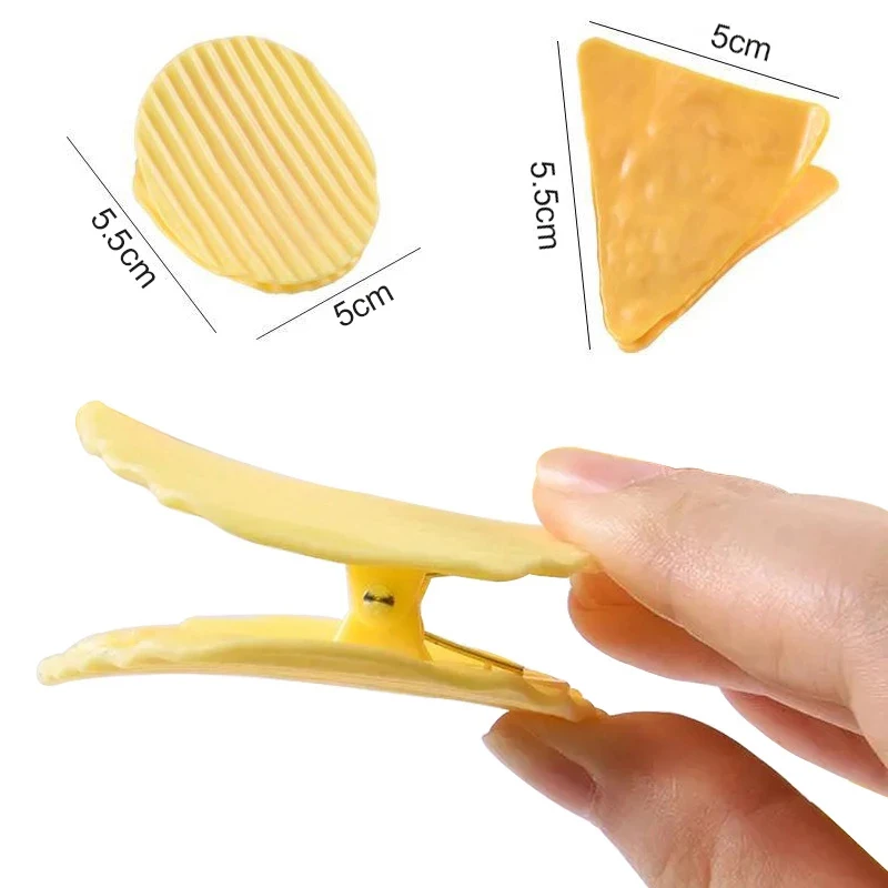 

Creative Potato Chip Shape Clips Food Snack Storage Seal Tools Portable Kitchen Ealing Bag Clip Sealer Clamp Kitchen Accessories