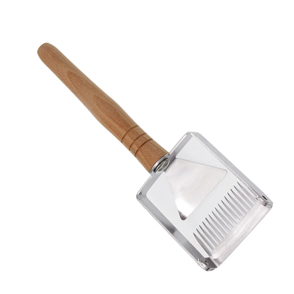 

1PC Wooden Handle Practical Needle Type Sturdy Useful Apiculture Uncapping Fork Beekeeping Tools