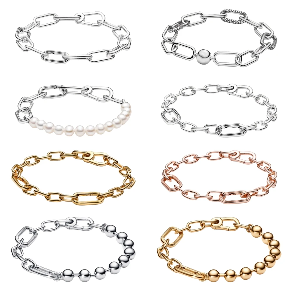 Браслет-цепочка женский с бусинами, Подходит для Pandora Original Me ...