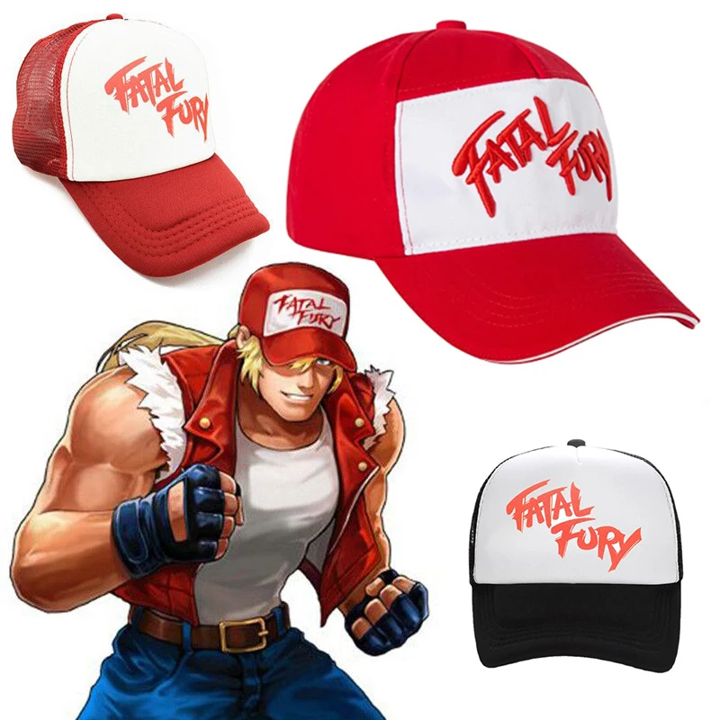 Game KOF King of Fighters Fatal Fury Cosplay Costume Terry Bogard Coser Cotton Cap Hat for Men