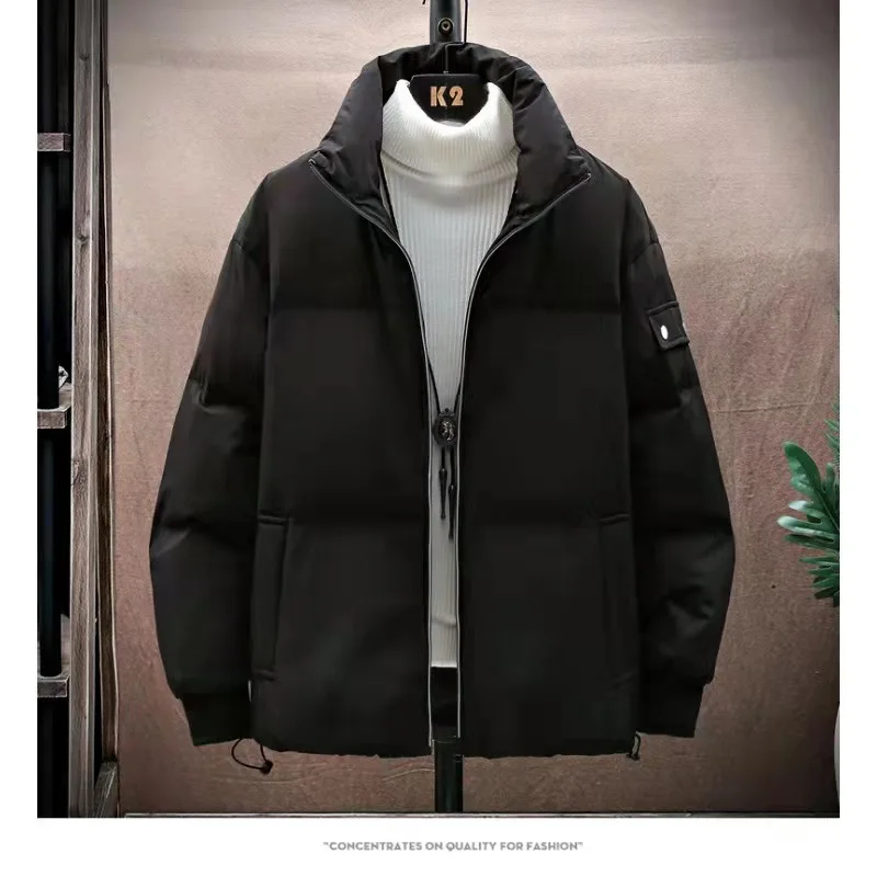 Autumn Jacket Men gradient down jacket Jacket Korean Fashion Streetwear Casual Jacket Men Fashion Clothing Stand Collar Coats